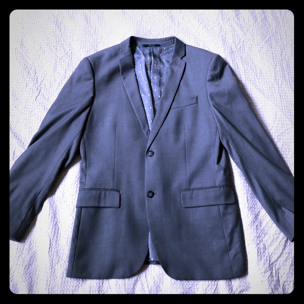 Perry Ellis Gray Slim Fit Suit